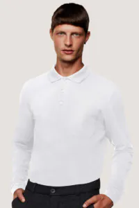 Longsleeve-Pocket-Poloshirt Top